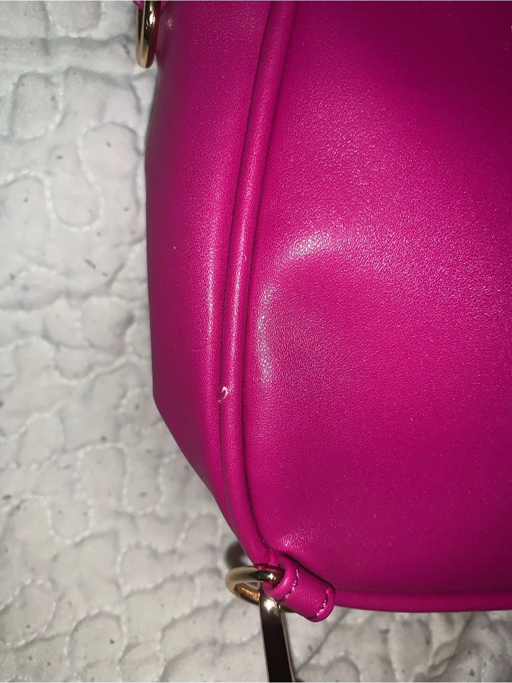 Hot Pink Mouse Ear Bow Convertible Mini Backpack Shoulder Purse